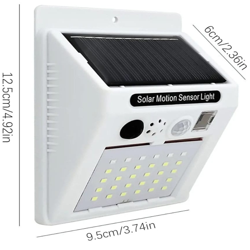 Alarm Sound Security Solar Lamp with Motion Detector & Remote Control – Solar Animal Repeller Light
